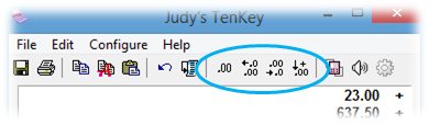 Judy's TenKey Decimal Settings